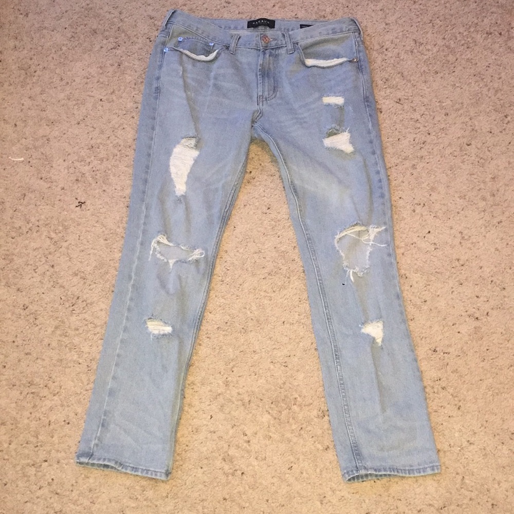 Pacsun Distressed skinny jeans 32x30
